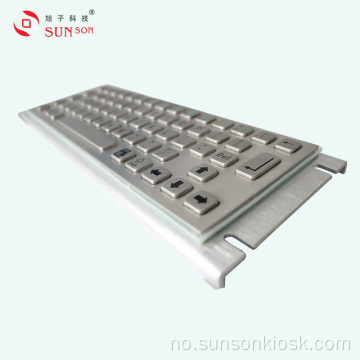 Forsterket tastatur i metall med pekeplate